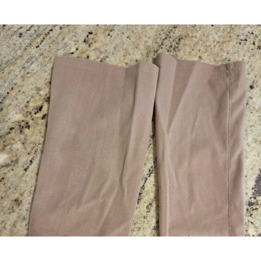 Vintage Womens Size M 7 Tan Fleece Formal 17